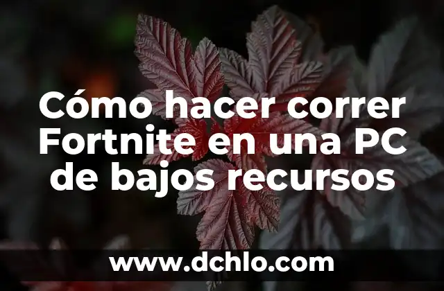 Distribución: El Arte de Redistribuir Recursos 6 Cómo hacer correr Fortnite en una PC de bajos recursos