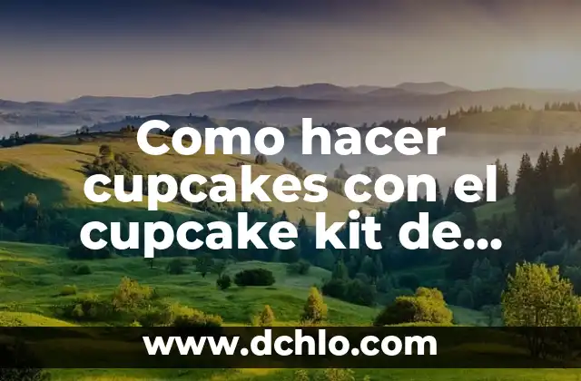 Cómo hacer helados gourmet 5 Como hacer cupcakes con el cupcake kit de gourmet