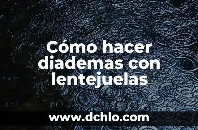 Como hacer diademas para muñecas 4 Cómo hacer diademas con lentejuelas