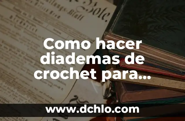 Cómo hacer diademas con lentejuelas 7 Como hacer diademas de crochet para bebes