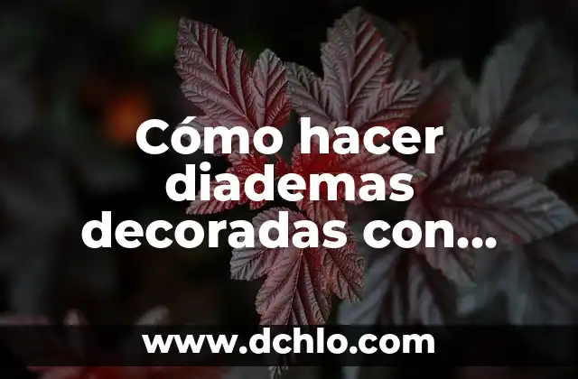 Cómo hacer diademas con lentejuelas 5 Cómo hacer diademas decoradas con cintas