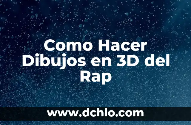 Cómo hacer un cuento inventado con dibujos 6 Como Hacer Dibujos en 3D del Rap