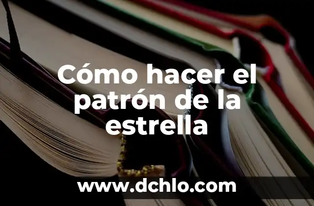 Cómo hacer el patrón de una manga corta 5 Cómo hacer el patrón de la estrella