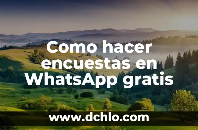 Cómo hacer gráficos después de haber tabulado encuestas 4 Como hacer encuestas en WhatsApp gratis