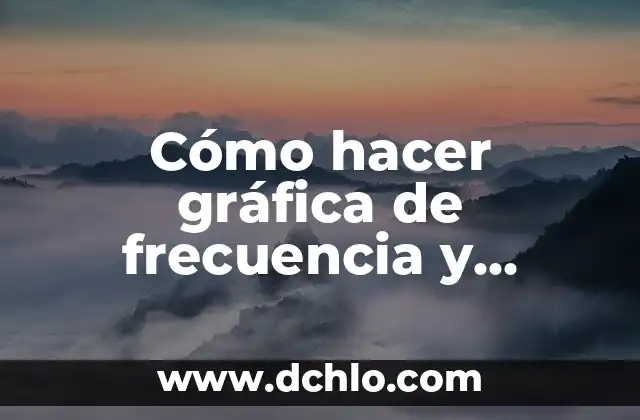 C贸mo hacer un columpio de llanta paso a paso 3 C贸mo hacer gr谩fica de frecuencia y marca de clase