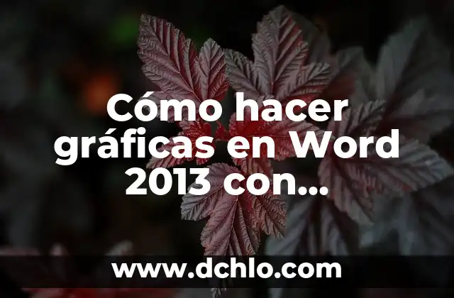Cómo hacer una tabla con medidas en Word 7 Cómo hacer gráficas en Word 2013 con porcentajes