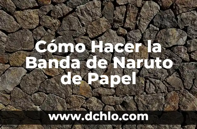 Como Hacer Letras Negras 4 Cómo Hacer la Banda de Naruto de Papel