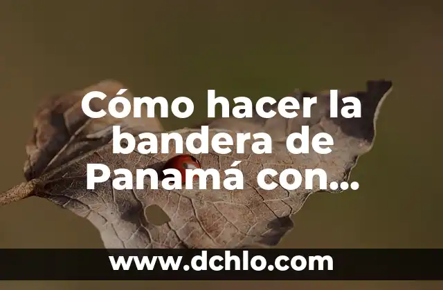Como hacer un bono de regalo en Word 6 Cómo hacer la bandera de Panamá con decoraciones para niños
