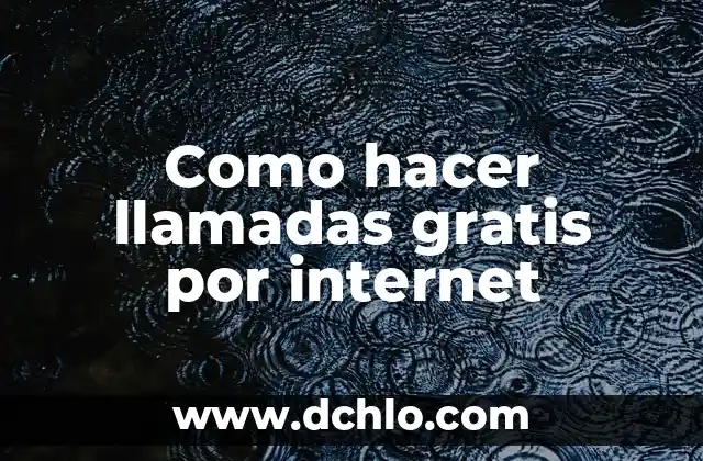 Cómo hacer mi sitio web gratis 6 Como hacer llamadas gratis por internet