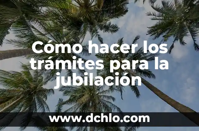 Cómo hacer los trámites para la jubilación