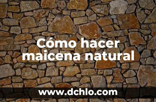 Cómo hacer cera natural para depilar 8 Cómo hacer maicena natural