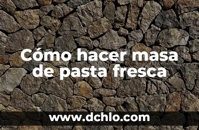 Cómo hacer tahini casero pasta de sésamo 3 Cómo hacer masa de pasta fresca