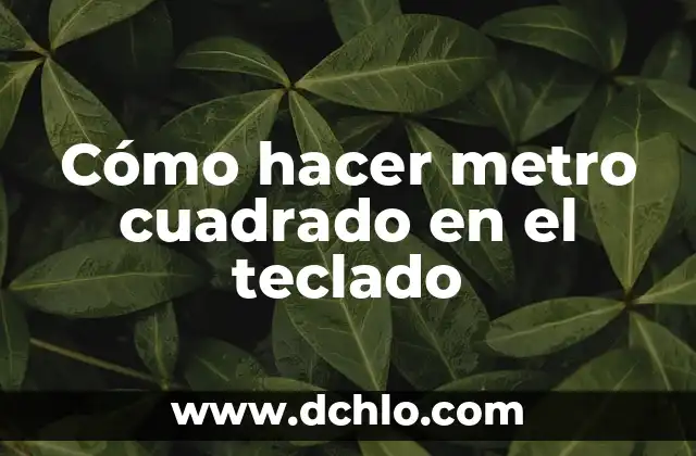Cómo hacer los signos de cartas con el teclado PC 3 Cómo hacer metro cuadrado en el teclado