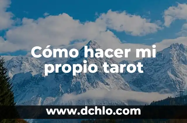 Como hacer que aparezca mi PC en la red 8 Cómo hacer mi propio tarot