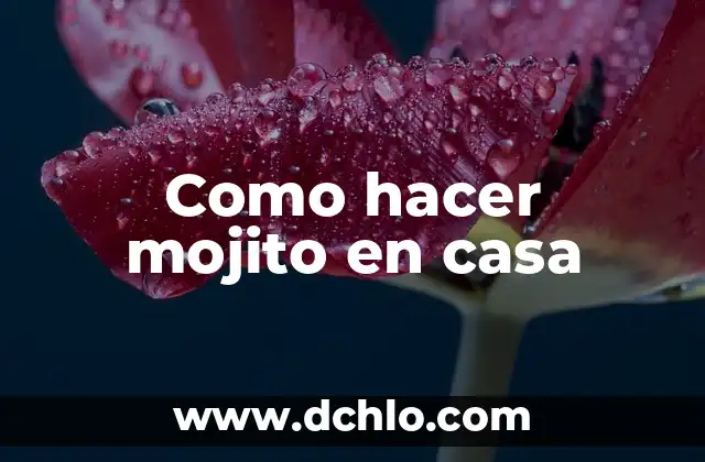 Cómo hacer origami de la casa de papel 3 Como hacer mojito en casa