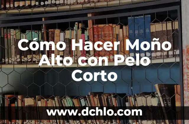 Cómo Hacer Mascarilla de Café para el Pelo 5 Cómo Hacer Moño Alto con Pelo Corto