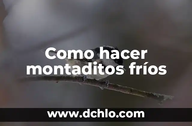 C贸mo hacer un informe de ordenamiento territorial 4 Como hacer montaditos fr铆os