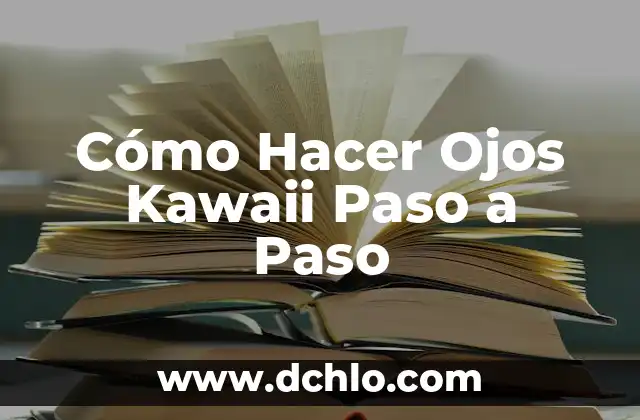 Como hacer un estanque con cascada paso a paso 4 Cómo Hacer Ojos Kawaii Paso a Paso