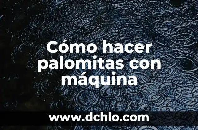 Cómo hacer palomitas de cine en casa 3 Cómo hacer palomitas con máquina