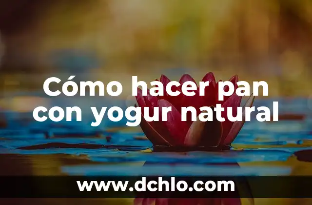 Como hacer pan molido sin horno 4 Cómo hacer pan con yogur natural