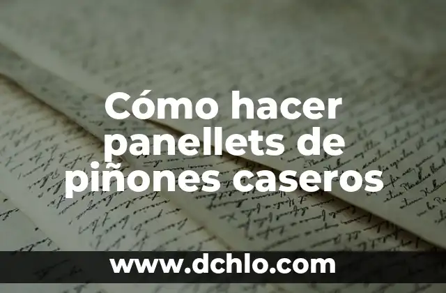 Cómo hacer panellets de piñones caseros