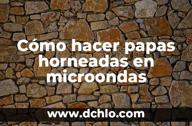 Cómo hacer papas rebozadas 4 Cómo hacer papas horneadas en microondas