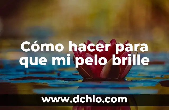 Cómo Hacer Mascarilla de Café para el Pelo 4 Cómo hacer para que mi pelo brille