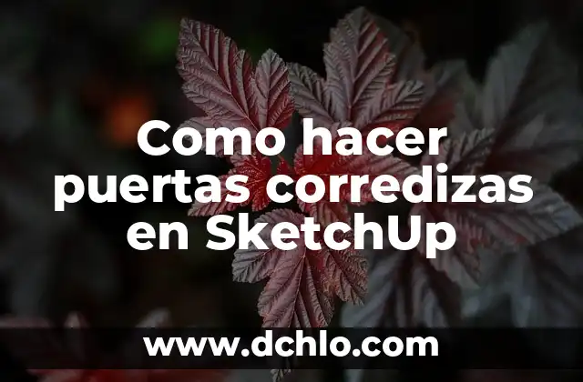 Como hacer macetas de concreto en casa 7 Como hacer puertas corredizas en SketchUp