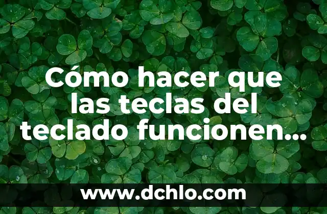 Cómo hacer los signos de cartas con el teclado PC 7 Cómo hacer que las teclas del teclado funcionen correctamente