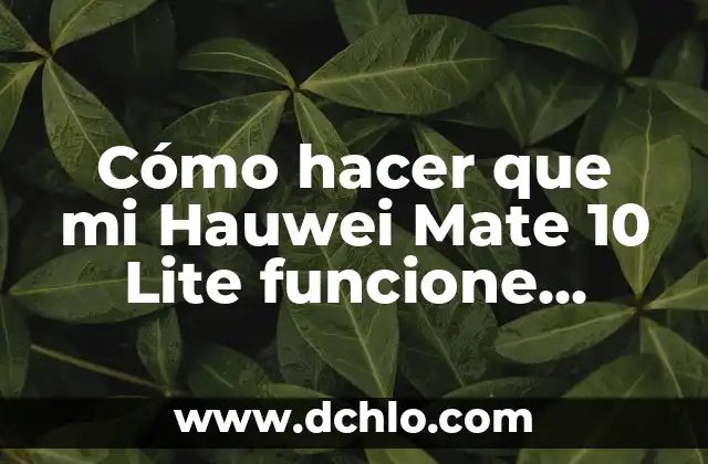 Como hacer que aparezca mi PC en la red 3 Cómo hacer que mi Hauwei Mate 10 Lite funcione mejor
