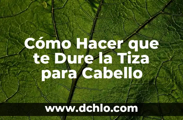 Cómo hacer para que tu esmalte de uñas dure más 5 Cómo Hacer que te Dure la Tiza para Cabello