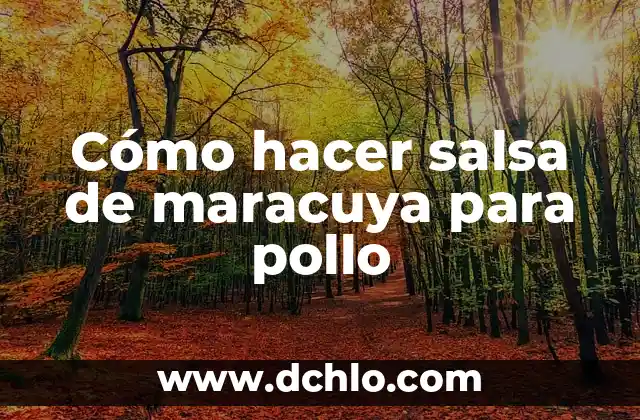 Como Hacer Fondos en el Gym 3 Cómo hacer salsa de maracuya para pollo