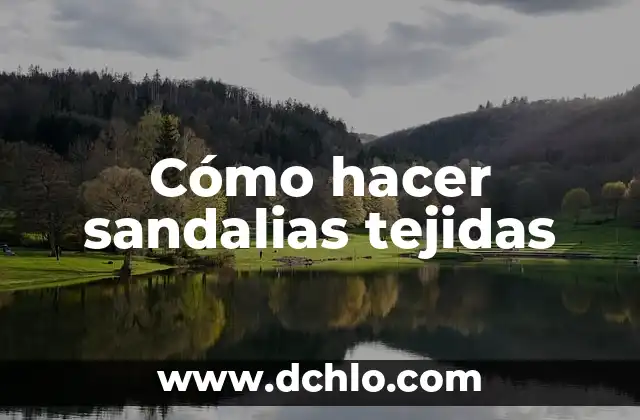 Como hacer figuras tejidas a gancho 4 Cómo hacer sandalias tejidas