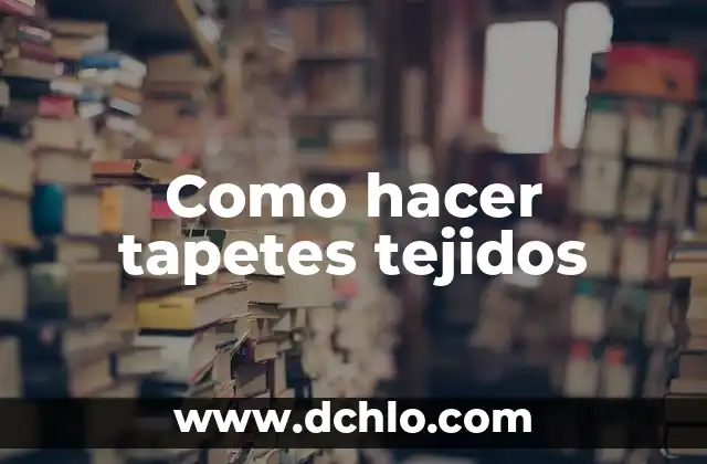 C贸mo hacer anillos tejidos 5 Como hacer tapetes tejidos