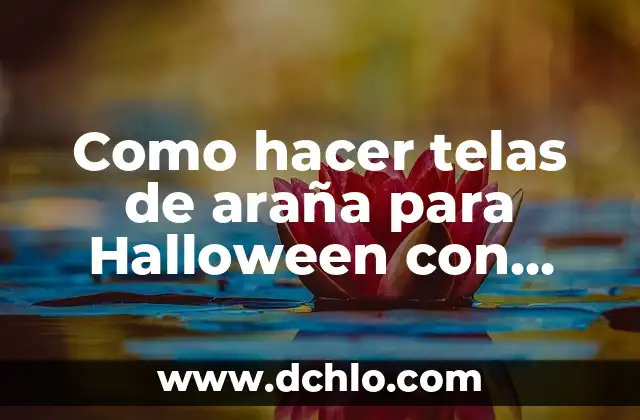 Cómo hacer una oveja con una botella y algodón 4 Como hacer telas de araña para Halloween con algodón