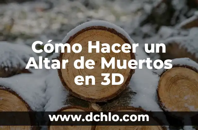 Cómo hacer tapete de aserrín Día de Muertos 5 Cómo Hacer un Altar de Muertos en 3D
