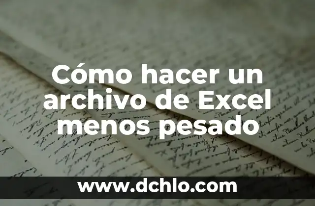 Como Hacer Gráficos en Excel Office 365 4 Cómo hacer un archivo de Excel menos pesado