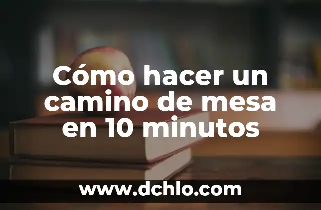C贸mo Hacer un Instructivo de un Juego de Mesa 4 C贸mo hacer un camino de mesa en 10 minutos
