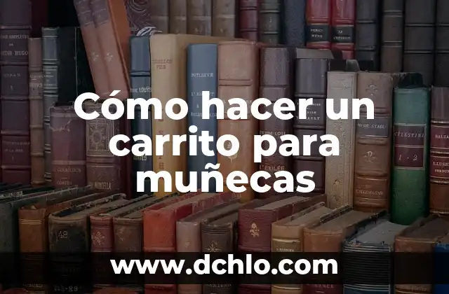 Cómo hacer ropa para muñecas Nenuco 3 Cómo hacer un carrito para muñecas