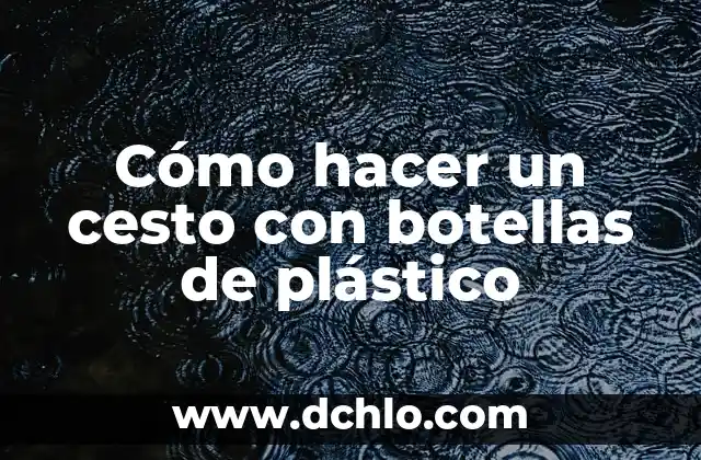 Como Hacer Coronas Navideñas con Botellas de Plástico 7 Cómo hacer un cesto con botellas de plástico