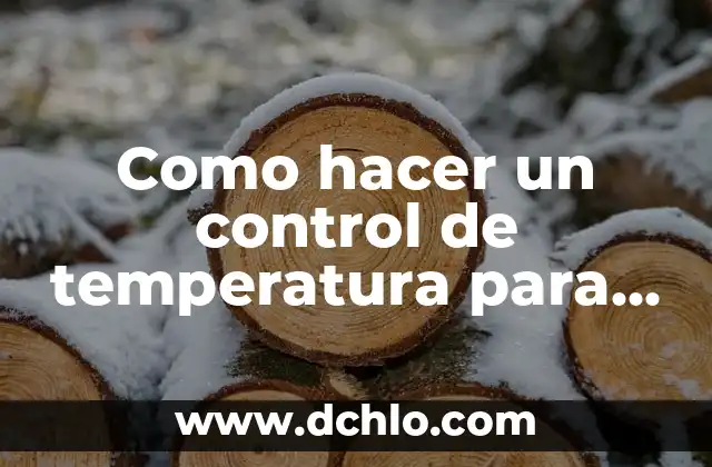 Como Hacer Caganer 4 Como hacer un control de temperatura para incubadora