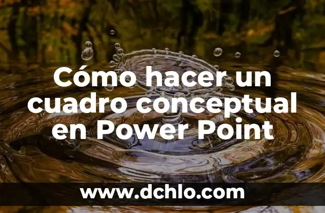 C贸mo hacer un quiz en Power Point 8 C贸mo hacer un cuadro conceptual en Power Point