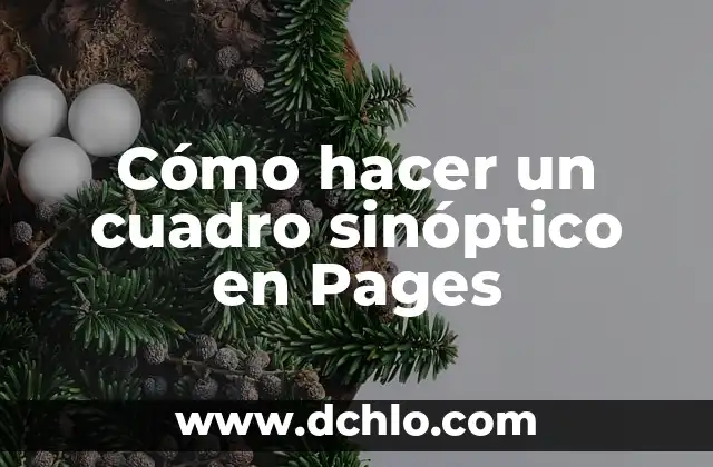 Cuadro Sinóptico de Significado Cambio Social: Guía Completa 3 Cómo hacer un cuadro sinóptico en Pages