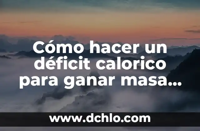 Como Hacer Fondos en el Gym 4 Cómo hacer un déficit calorico para ganar masa muscular