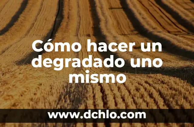 Como Hacer Fondos en el Gym 6 Cómo hacer un degradado uno mismo