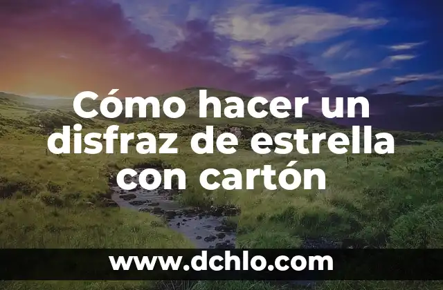 Como Hacer Disfraz de Pocoyo 7 Cómo hacer un disfraz de estrella con cartón