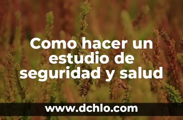 Homeopatía - Remedios Naturales para la Salud 8 Como hacer un estudio de seguridad y salud