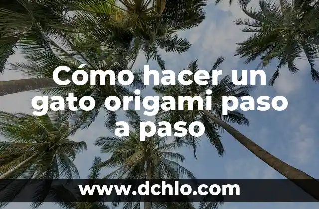 Cómo hacer un moño cordobés paso a paso 3 Cómo hacer un gato origami paso a paso