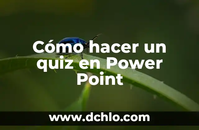 Cómo Hacer Créditos en Power Point 8 Cómo hacer un quiz en Power Point