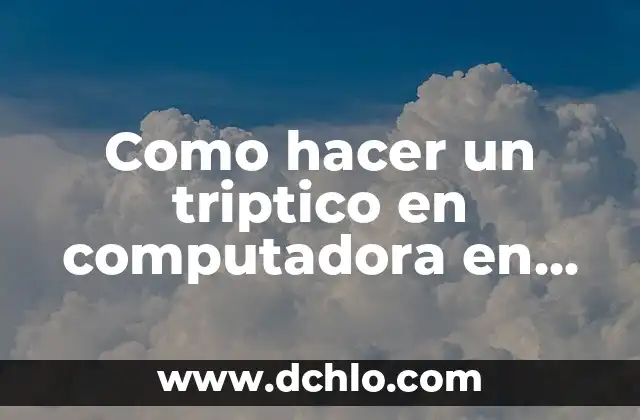 Cómo hacer un tríptico en Publisher 2013 6 Como hacer un triptico en computadora en Publisher